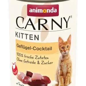 Animonda Carny Kitten Geflügel Cocktail 400 Gramm Katzennassfutter Begrenztes Angebot